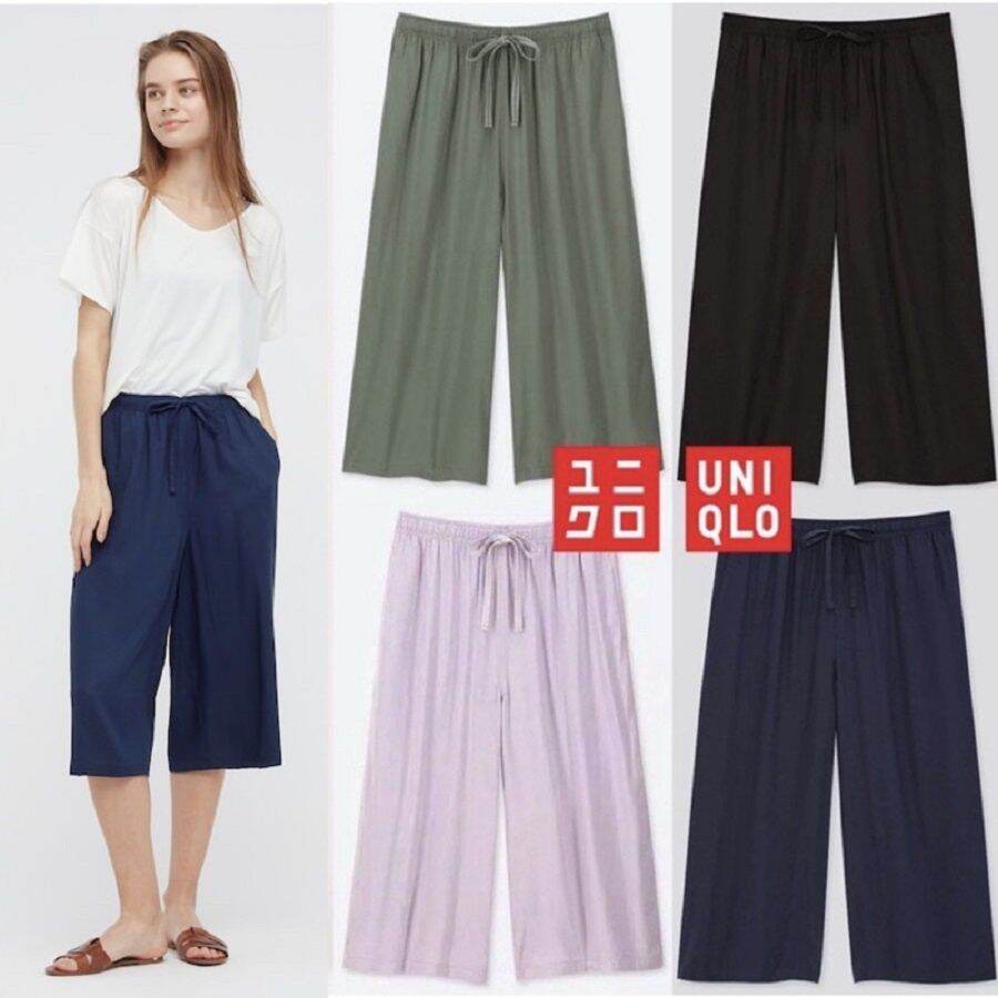 CELANA KULOT TALI TANGGUNG 7/8 UNIQLO SCUBA TERMURAHH / KULOT SCUBA TANGGUNG UNIQLO VARIASI TALI