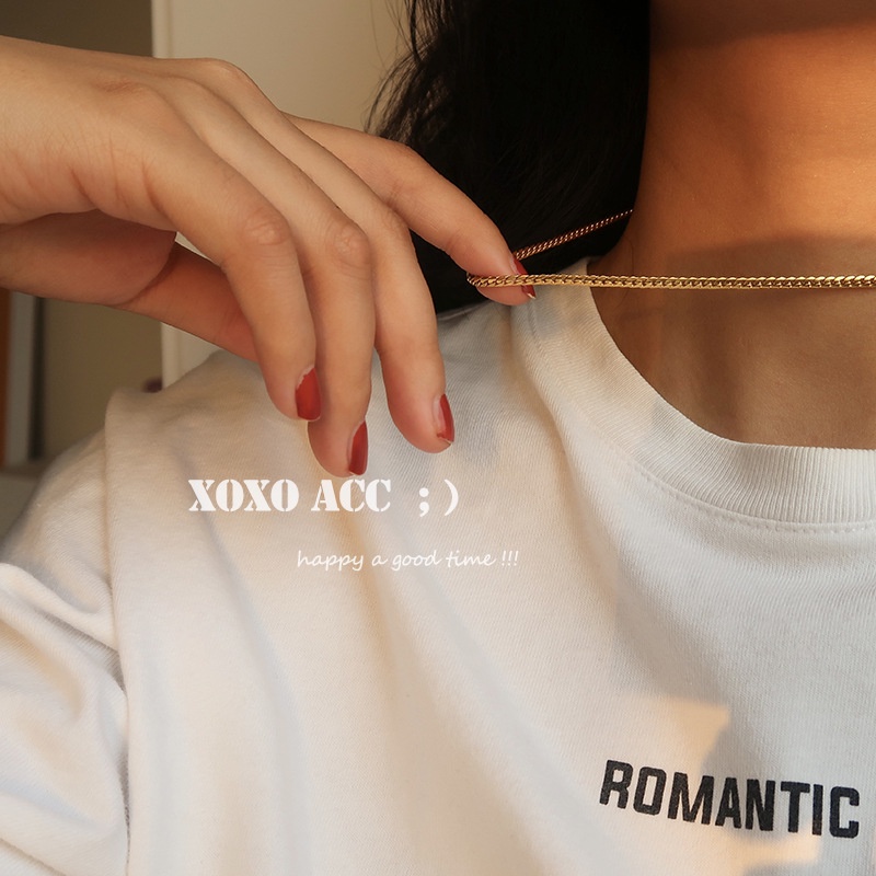 Kalung dan gelang sisik naga gepeng titanium anti karat - ercassia