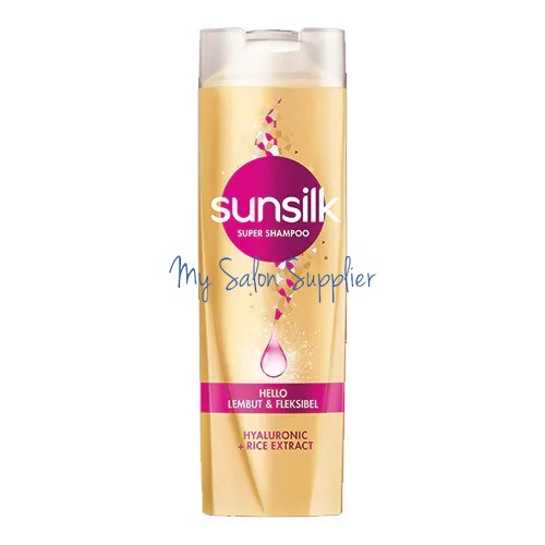 Sunsilk Super Shampoo Hello Lembut &amp; Fleksibel Hyaluronic + Rice Extract 160ml