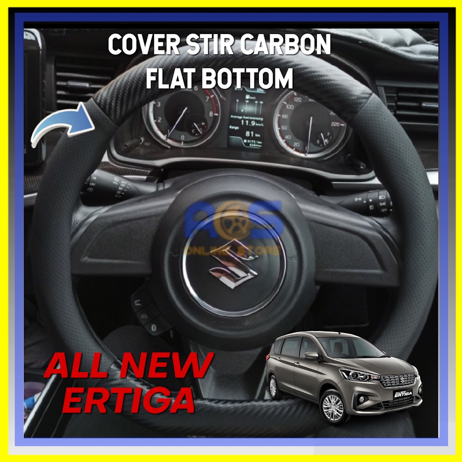 COVER STIR CARBON FLAT BOTTOM ALL NEW ERTIGA