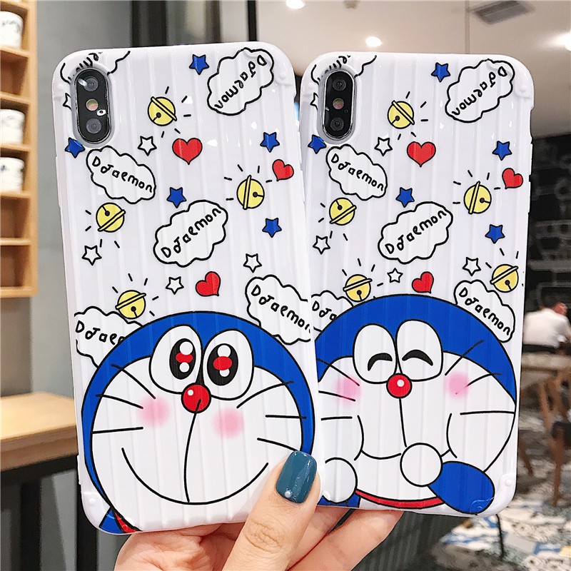 Kartun Doraemon case Oppo F11 F9 F1S A39 A57 Neo 7 A3s F7 A37 F5 A83 F11 Pro A71 A1k A5 2020 A9 2020 A31 A52 A92 A33 A53 A15 Reno 4f Reno 5f c1 c2