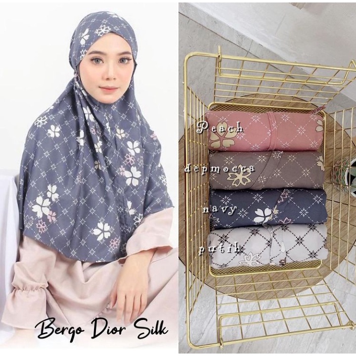Bergo Dior Silk Premium Bergo Maxmara Armani Silk Bergo Motif Dior Silk Jilbab Maxmara Luxury Premiu