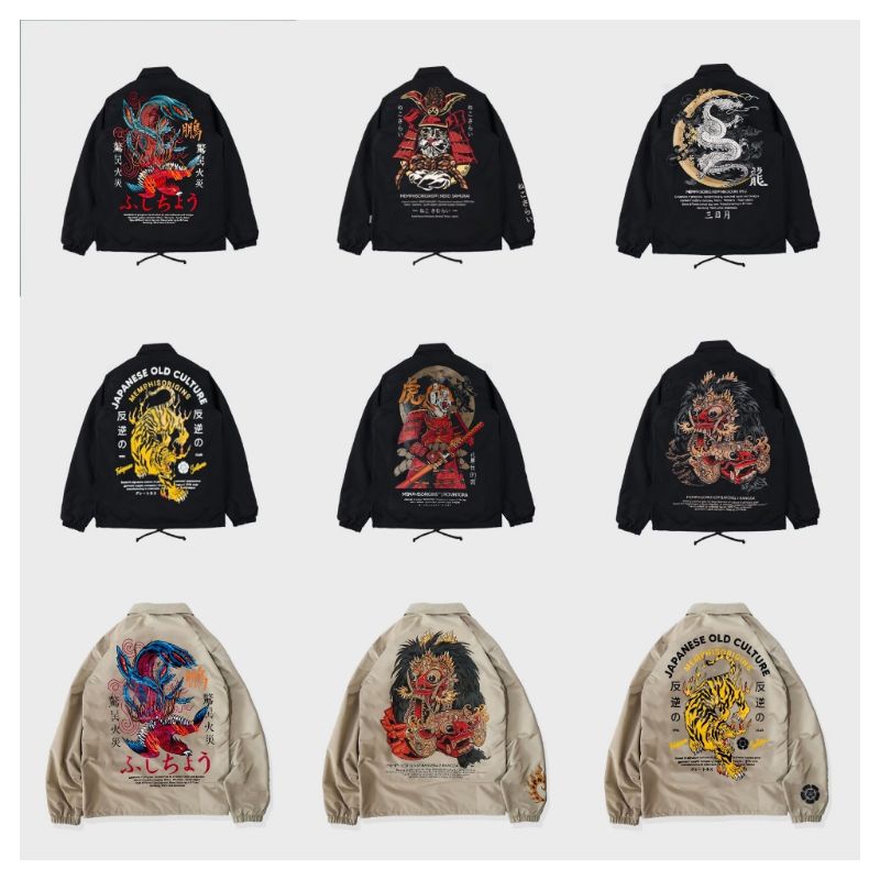 Jaket Memphisorigins Coach Terlaris Soft Parasut Taslan Halus Coach Memphis origins