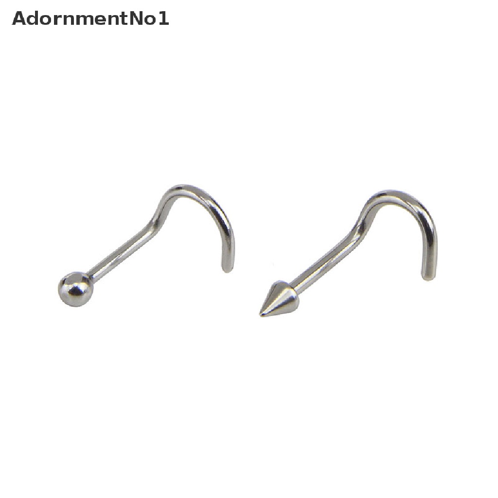 (AdornmentNo1) 20pcs / Set Anting Tindik Hidung Aksen Kristal Untuk Perhiasan Wanita