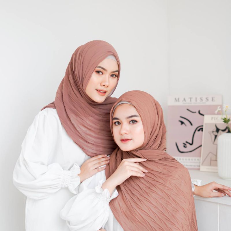 Azkia Pashmina Plisket Padi "Pashmina Plisket Padi"