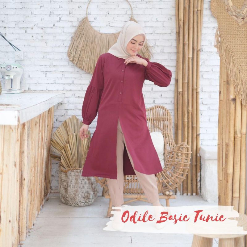 Odile Basic Tunic / Tunik Panjang / Tunik Busuy /Baju Muslim