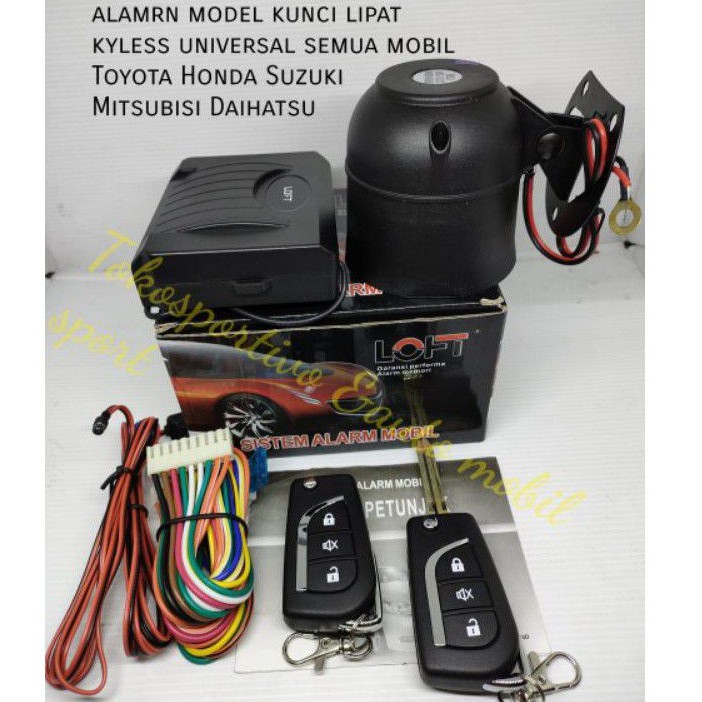 Alarmn retome kunci mobil universal model kunci lipat kyless alarm mobil semua mobil universal