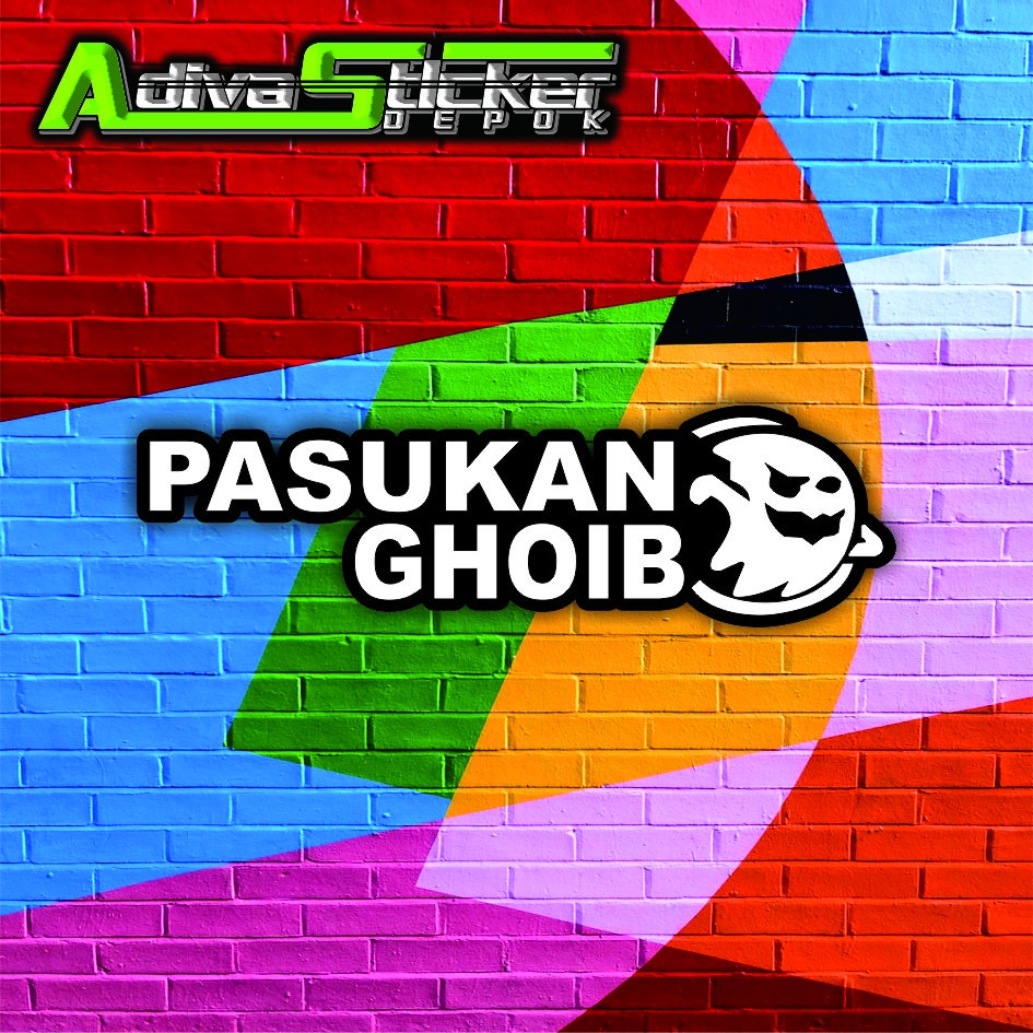 sticker stiker pasukan ghoib stiker motor