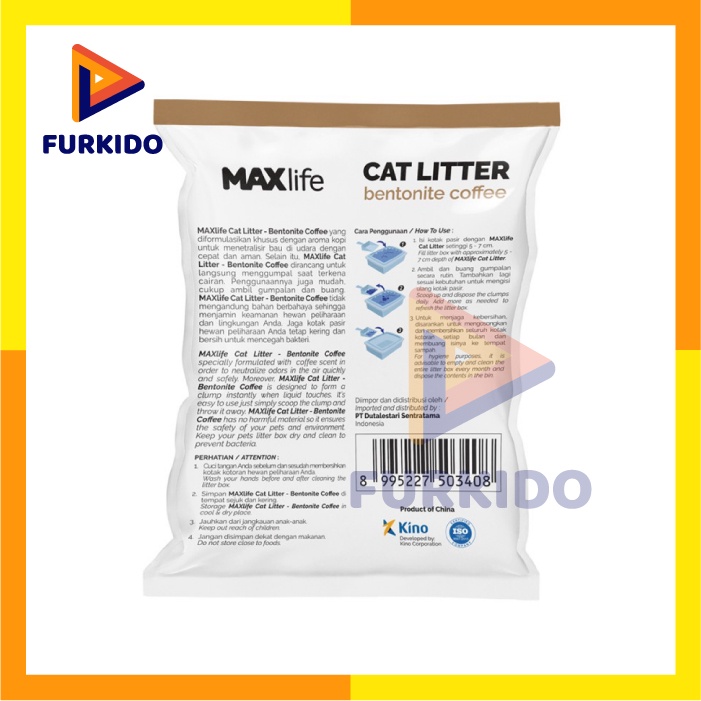 Maxlife Cat Litter 10 Liter / Pasir Kucing