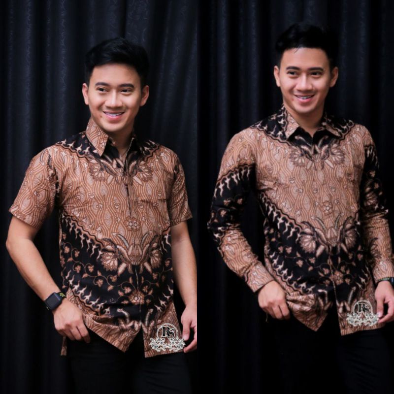 NEW ARRIVAL DISTRO BATIK PRIA BORDIR SOGAN HRB026 BATIKAF