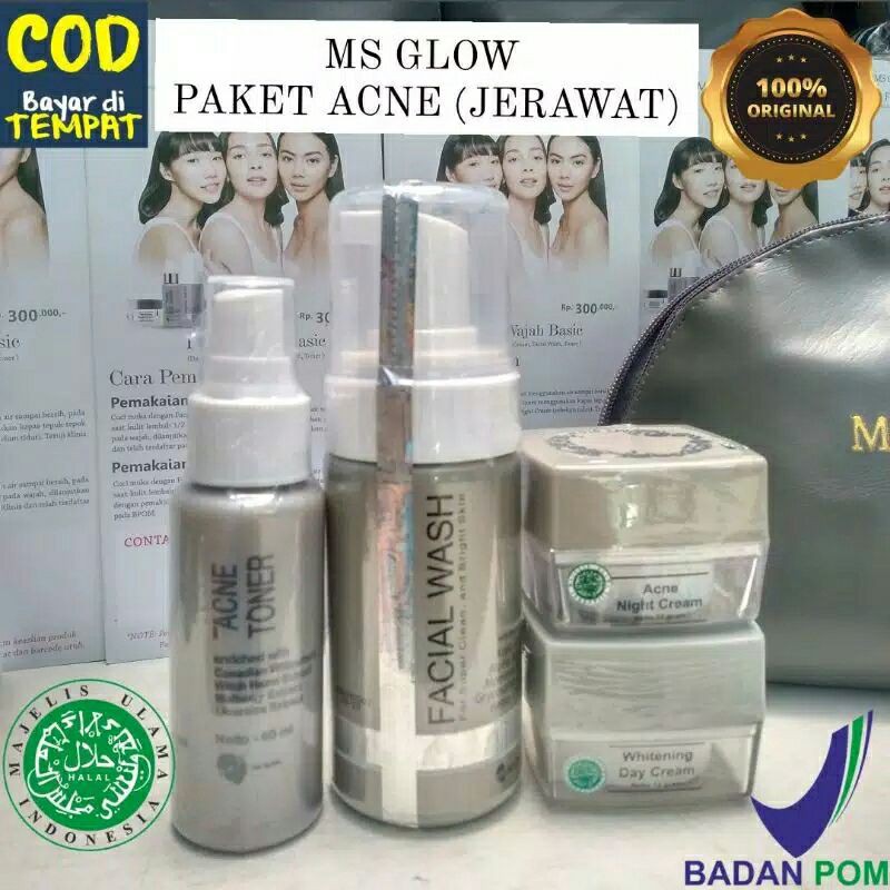 Ms Glow Paket Acne Original BPOM / Ms Glow Paket Acne / Paket Acne Ms Glow / Paket Ms Glow Original