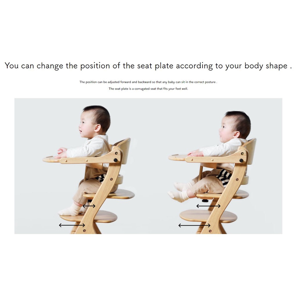 WOOD HIGH CHAIR YAMATOYA SUKUSUKU PLUS TABLE / KURSI MAKAN KAYU BABY BAYI ANAK DEWASA MAX BERAT 60 KG - ELEGAN PREMIUM