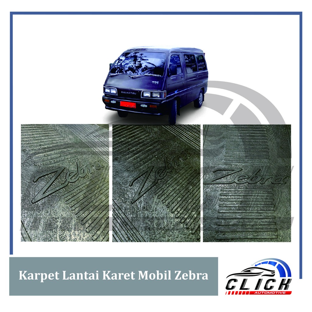 Karpet Lantai Karet Zebra Depan / Karpet Lantai Karet Mobil Zebra