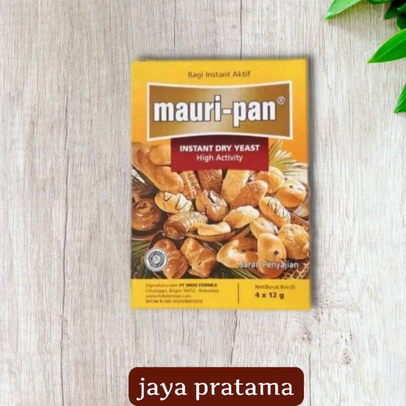 

Ragi Instant Roti Kue Mauripan Instant Dry Yeast - Ragi Mauripan 4x12gr