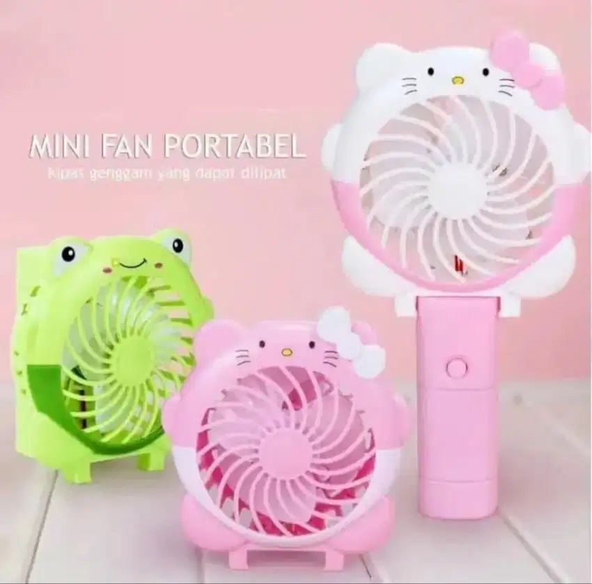 Mikusoo Kipas Angin Lipat Karakter Kartun Handy  SX-113 Mini Fan