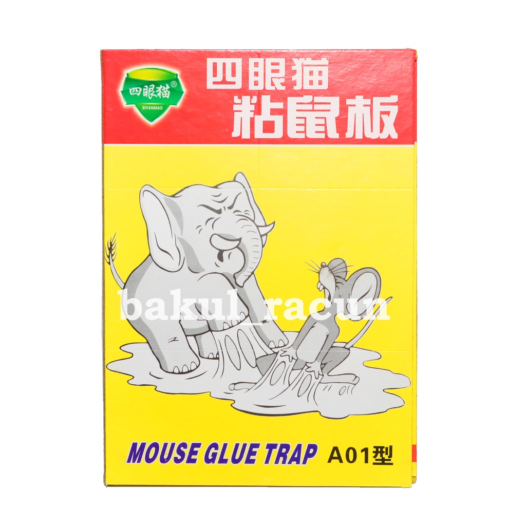 LEM TIKUS PAPAN CAP GAJAH IMPORT dan LEM TIKUS PAPAN HIJAU GLUE BOARD MOUSE RAT