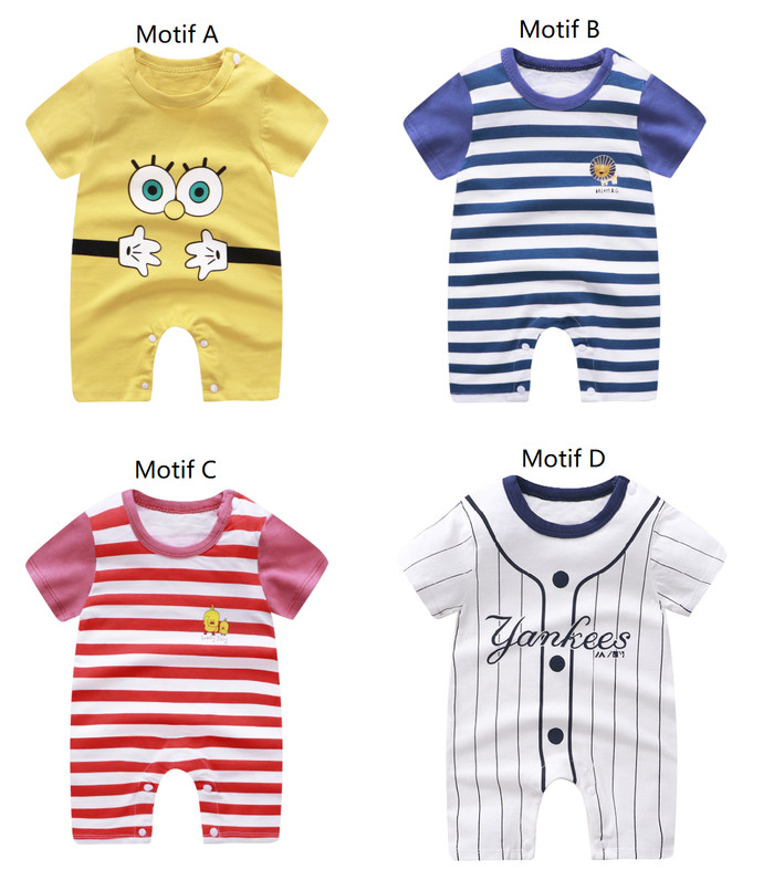 Jumper Bayi / Romper Bayi / Baju Kodok Bayi Lucu Dan Imut - MOTIF A