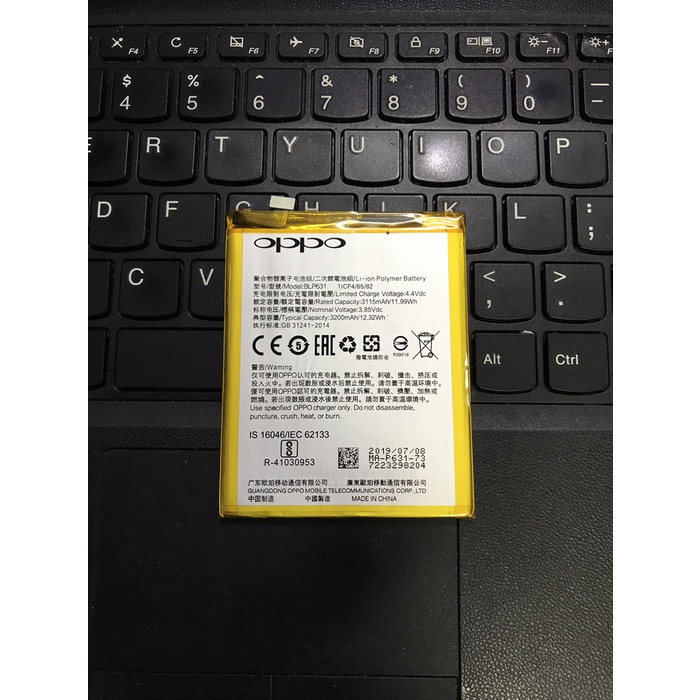 Baterai Original Oppo F3/F5 BLP631 Batre Battery Batrai