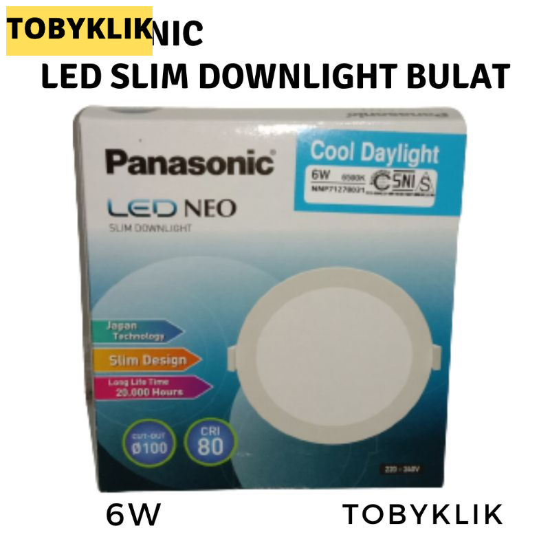 Lampu Downlight Bulat Panasonic / LED PANEL