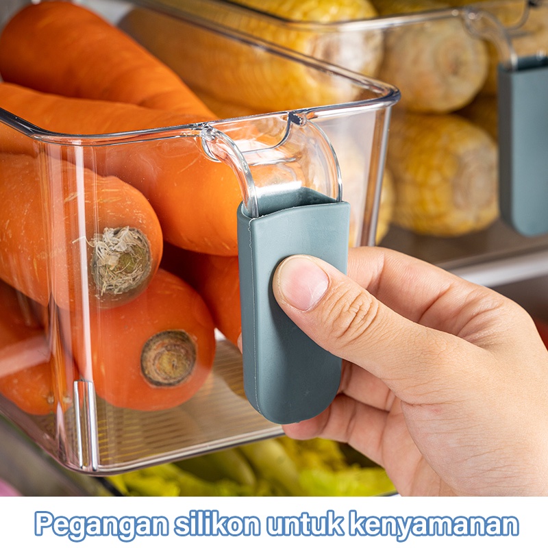 Letyeah &amp; Kaizenliving Kotak Penyimpanan Buah Sayur Dapur Kulkas /Food Storage Box Plastik Multifungsi