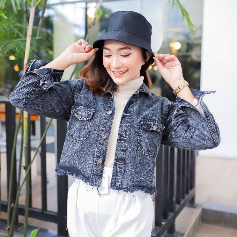 JULIZAR SETELAN BAJU WANITA JAKET CELANA JEANS STELAN OUTFIT