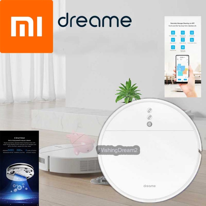 Xiaomi Dreame Sweeping Robot Vacuum Cleaner 2500Pa - F9 - White