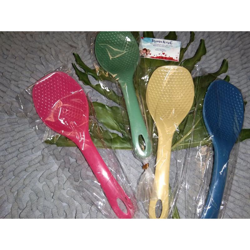 souvenir pernikahan centong nasi anti lengket isi 100pcs