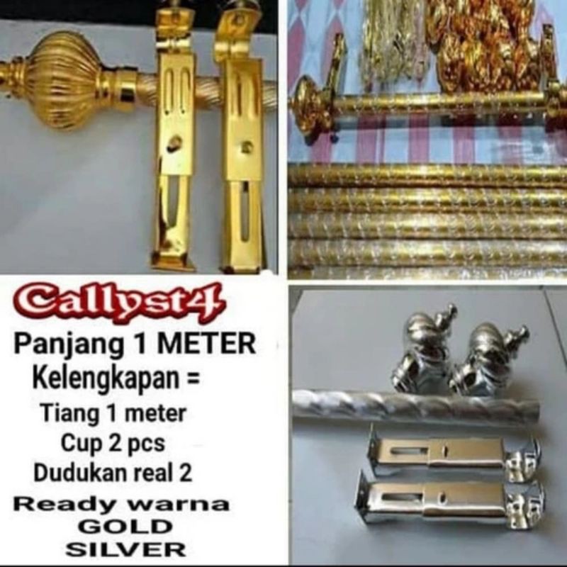 Batang gorden stanles set 1 mtr [COD]