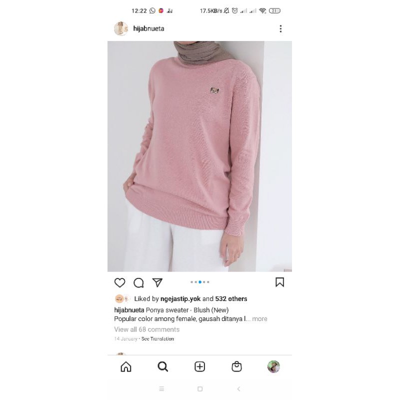 Ponya Sweater Hijabnueta Hijab Nueta