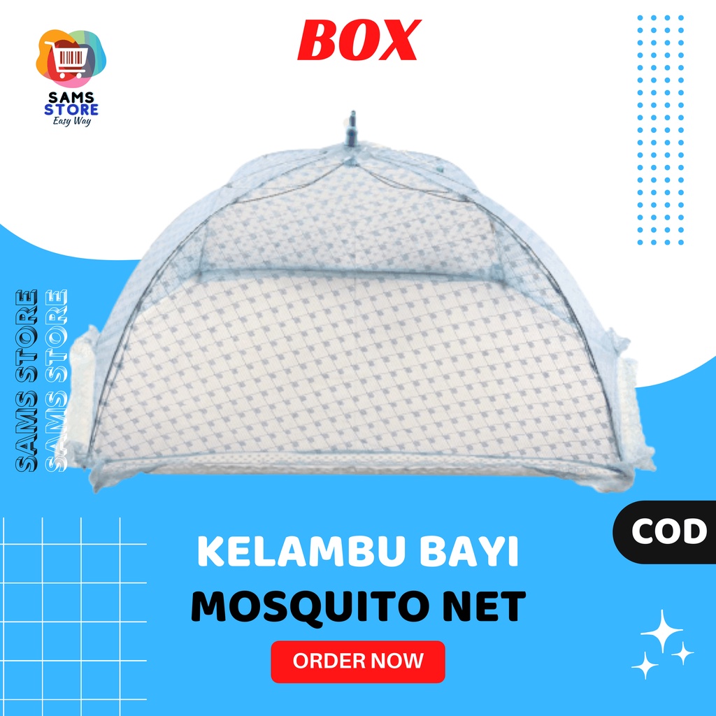 Kelambu Tidur Anak Bayi Merk Box Klambu Baby Selambu Tenda Bayi Murah Warna Kojong Jaring Anti Nyamu