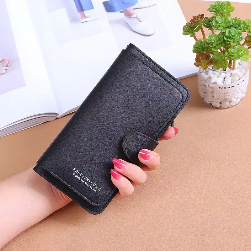 dompet import korea panjang banyak slots dompet panjang wanita