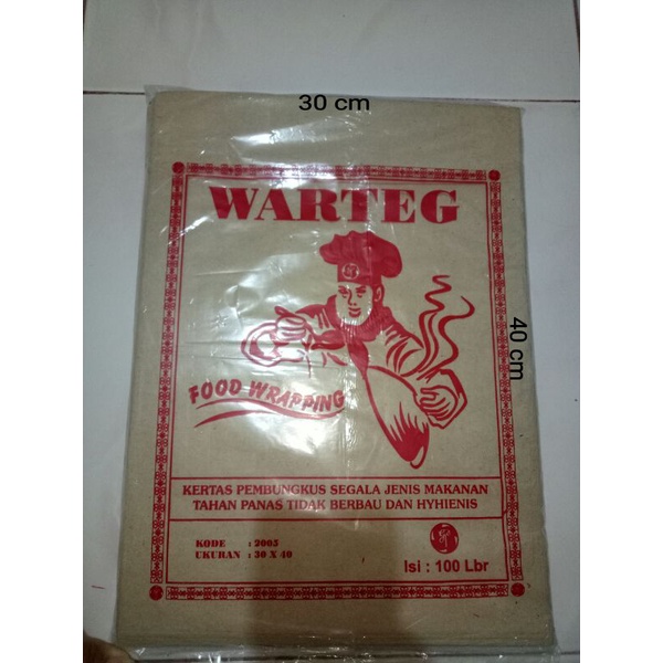 KERTAS NASI WARTEG MERAH