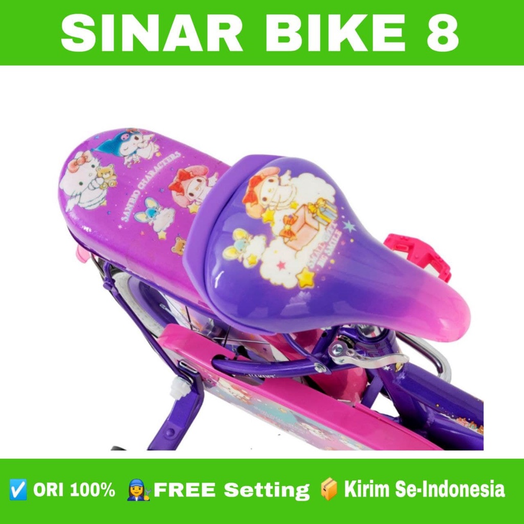 Sepeda Anak Mini ELEMENT SANRIO 2.0 Caharacters Ukuran 12&quot; 16&quot; &amp; 18 Inch