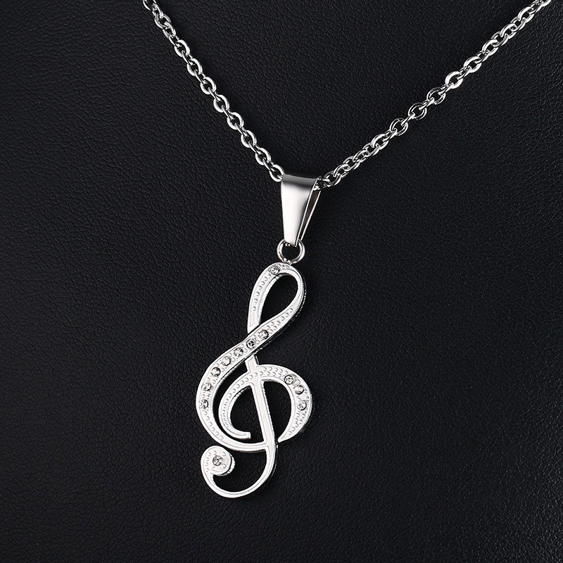 Kalung Titanium Emas Korea Pria Wanita KS001 ( Black )