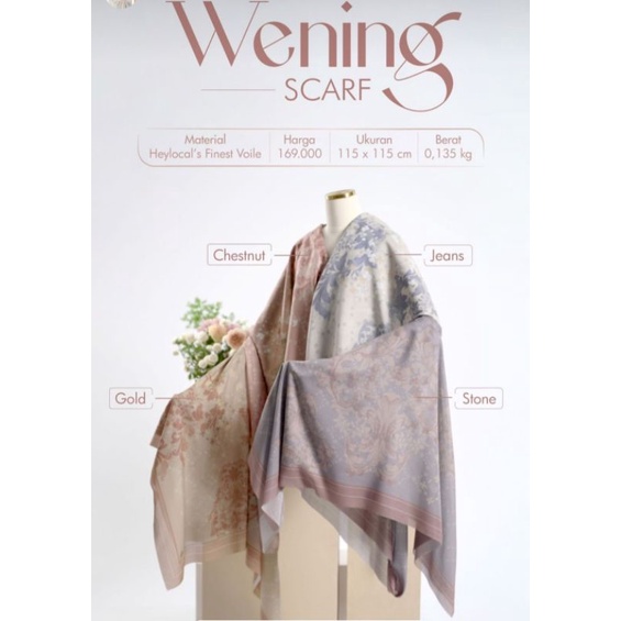 WENING SCARF BY HEYLOCAL.ID (READY STOCK)