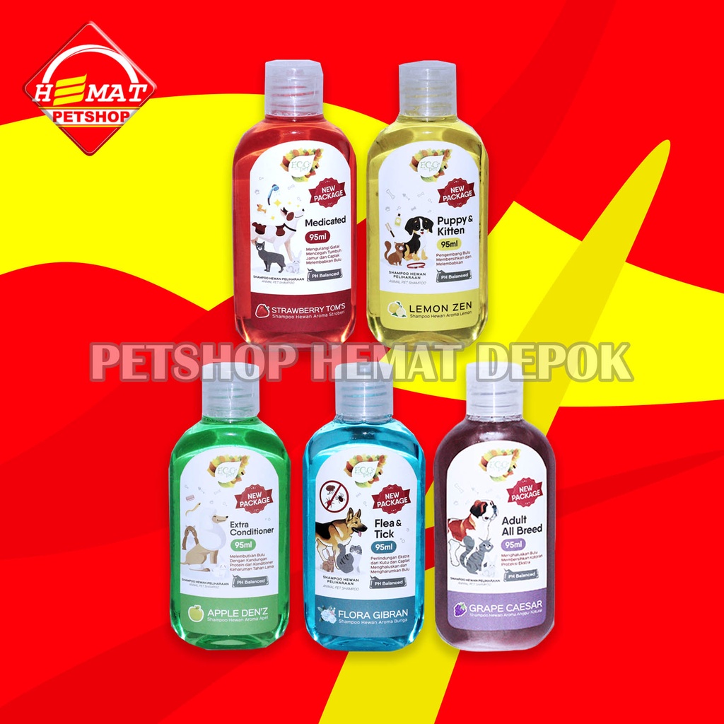 Shampoo Kucing dan Shampoo Anjing Eco Pets 100 ml