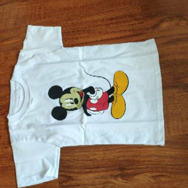 Kaos Anak Mickey's Mouse Putih 2-3 thn