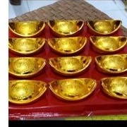 hiasan uang emas imlek yuanbao 12pcs perpack