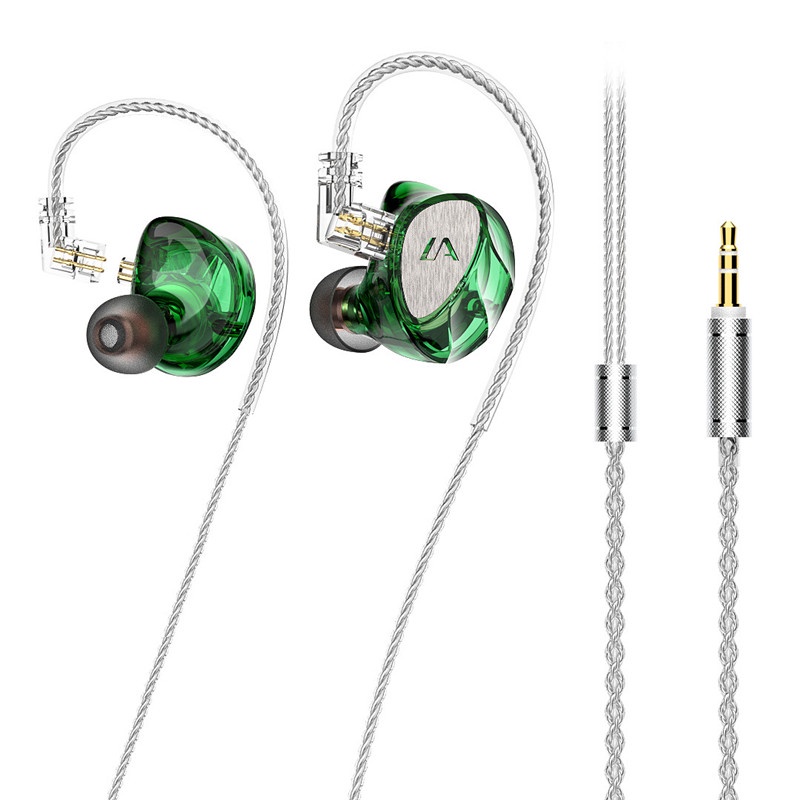 Zsx MAX Earphone In ear HIFI Dinamis Dengan Kabel Lapis Silver Untuk DJ / Musik