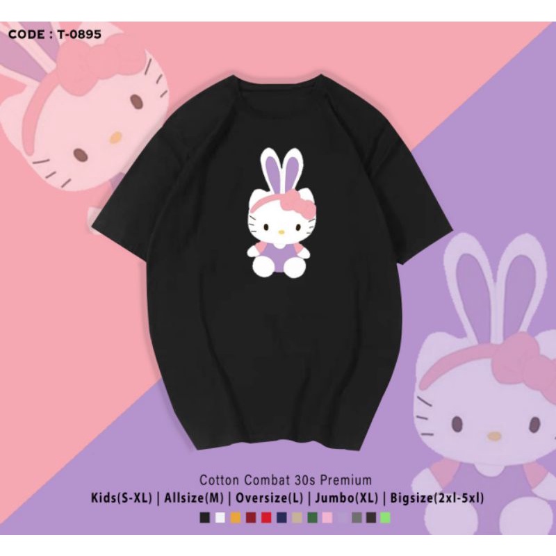 KAOS KITTY BUNNY/T-SHIRT HELLO KITTY BUNNY KATUN