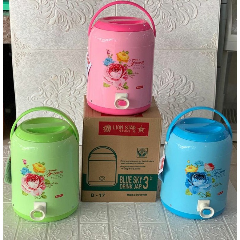 TERMOS AIR PANAS LION STAR BLUE SKY DRINK JAR 3LITER