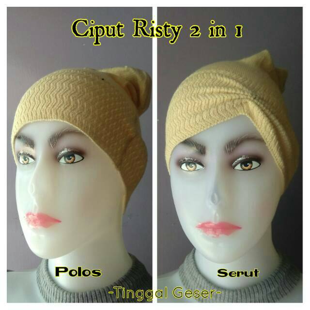 Ciput Risty| Ciput Rajut | Inner Serut | Inner Bandana | Grosir Jilbab