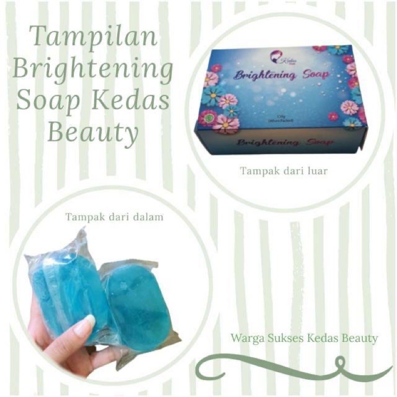 SABUN KEDAS BEAUTY / BRIGHTENING SOAP KEDAS BEAUTY