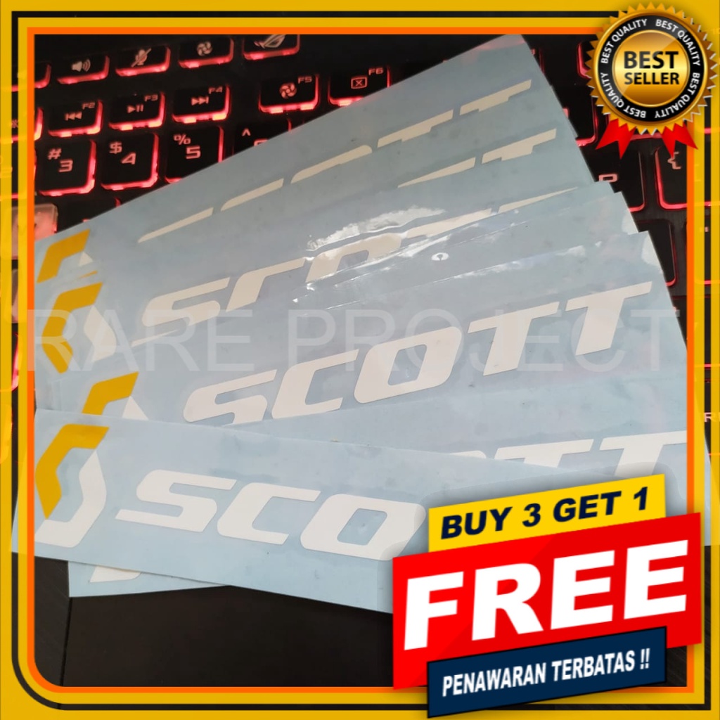 

READY STOCK STIKER MOTOR KEREN STIKER SCOTT STIKER CUTTING IMPORT STIKER SEPEDA AKSESORIES FRAME STIKER DEKORASI MURAH