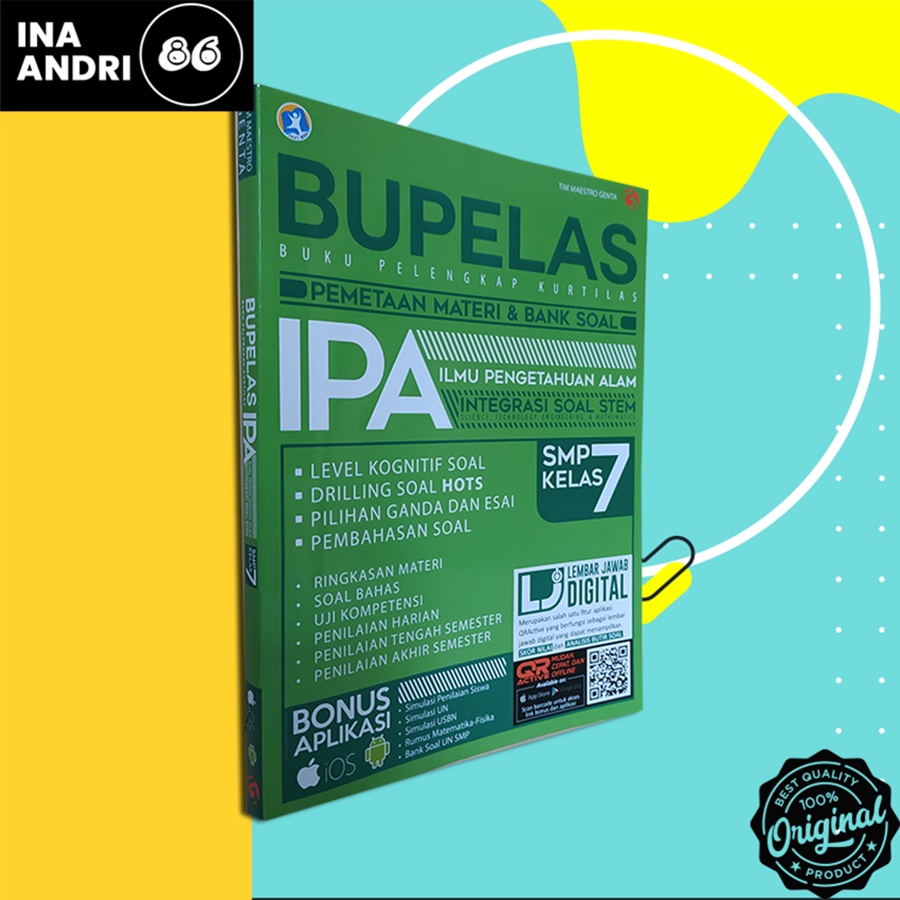 

BUKU PELAJAR SMP BUPELAS PEMETAAN MATERI & BANK SOAL IPA SMP KELAS 7