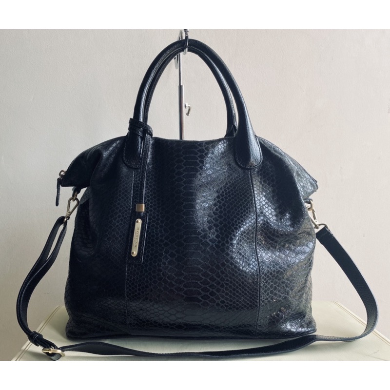 Sling/Hand bag “ Morgan De Toi” kulit motif ular (K.Adesrijk)