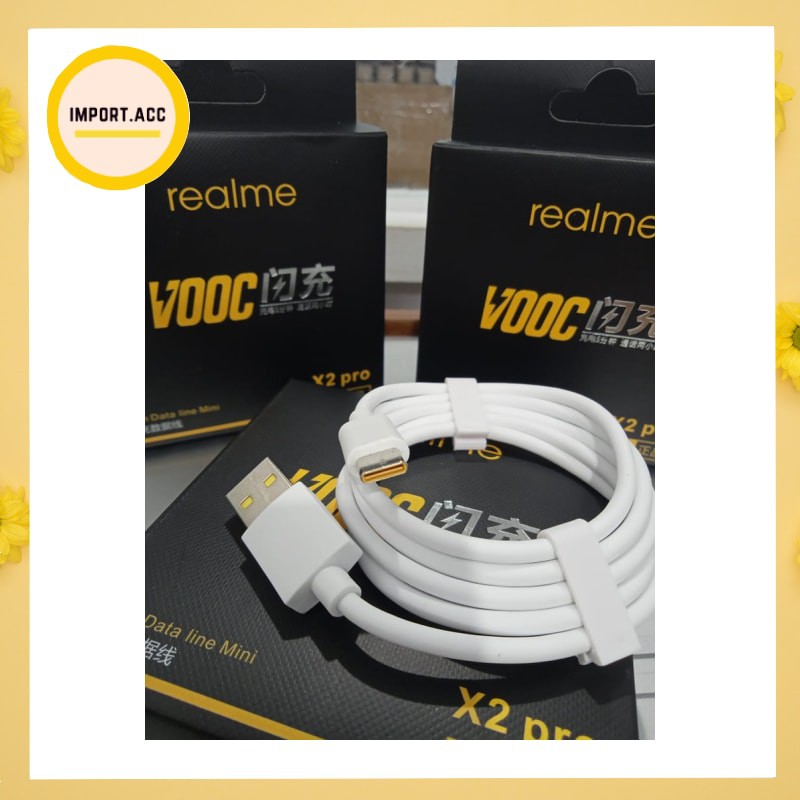 Kabel Data Charger Realme Type-C X2 pro Vooc Fast Charging Original [Import]