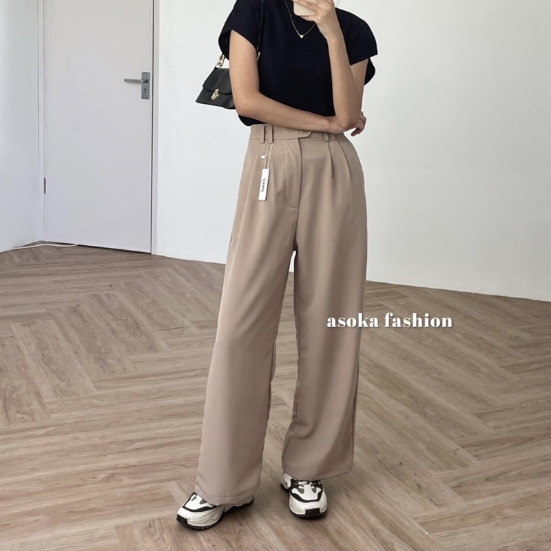 ASOKA GAIA PANTS 775 - Celana Trouser Loose Pants - Celana Wanita