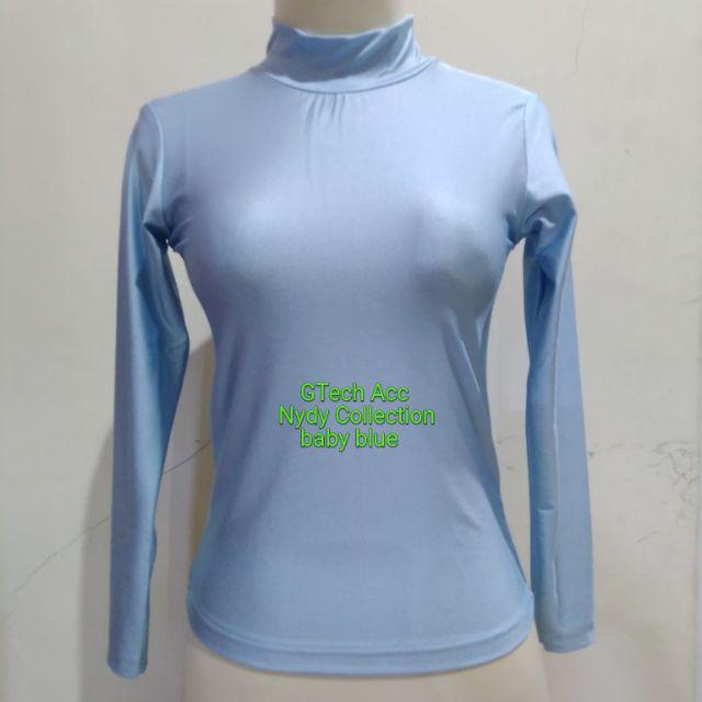 Manset Kebaya Manset Muslim Manset Glitter Manset Lycra Manset Resleting Eceran Dan Grosir-Baby Blue