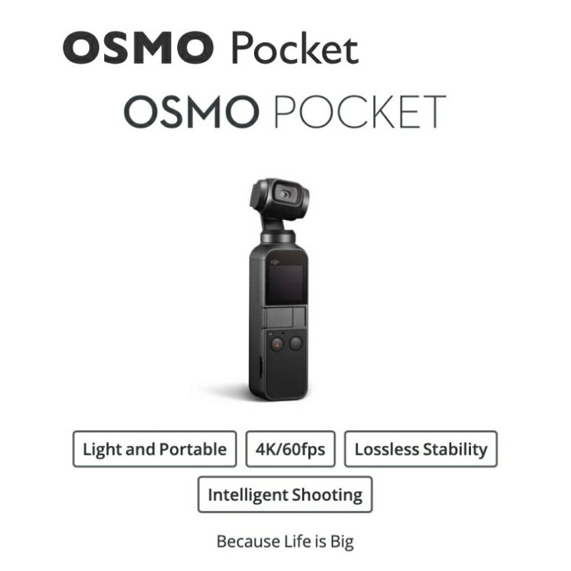 ACTION CAMERA OSMO POCKET BY DJI ORIGINAL GARANSI TAM